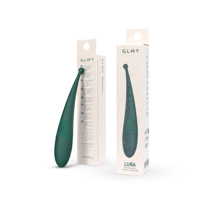 Gløv - Luna Eco Pin-Point Vibrator - Grün