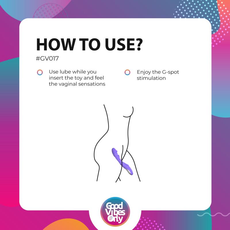 Good Vibes Only - Flax Vibrierender Dildo mit G-Punkt-Stimulator