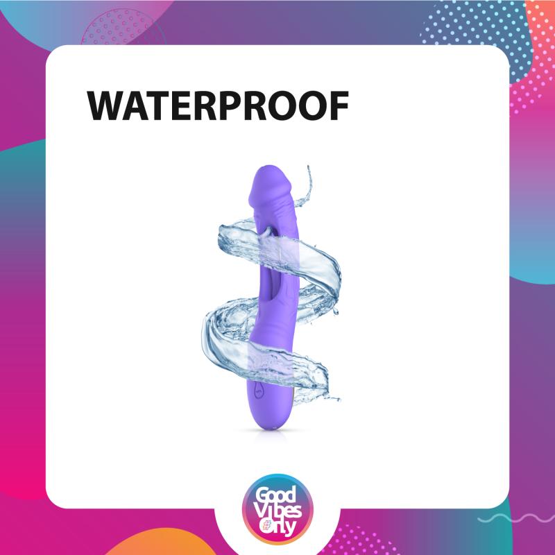 Good Vibes Only - Flax Vibrierender Dildo mit G-Punkt-Stimulator