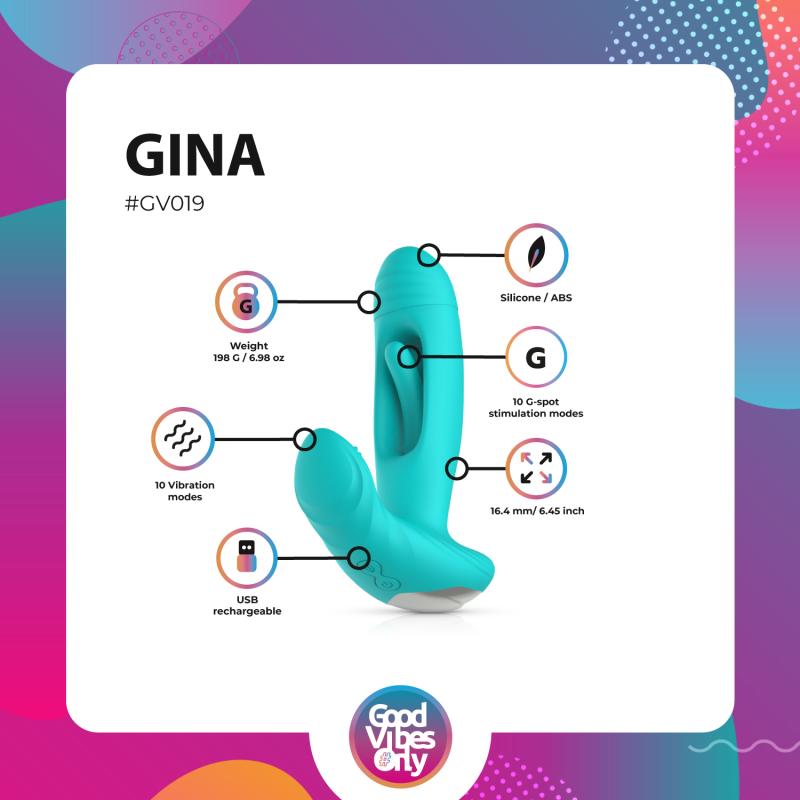 Good Vibes Only - Gina Flatternder G-Punkt-Vibrator