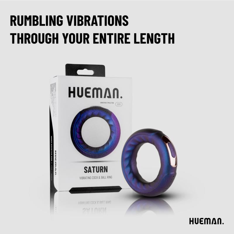 Hueman »Saturn« Penisring mit Vibration