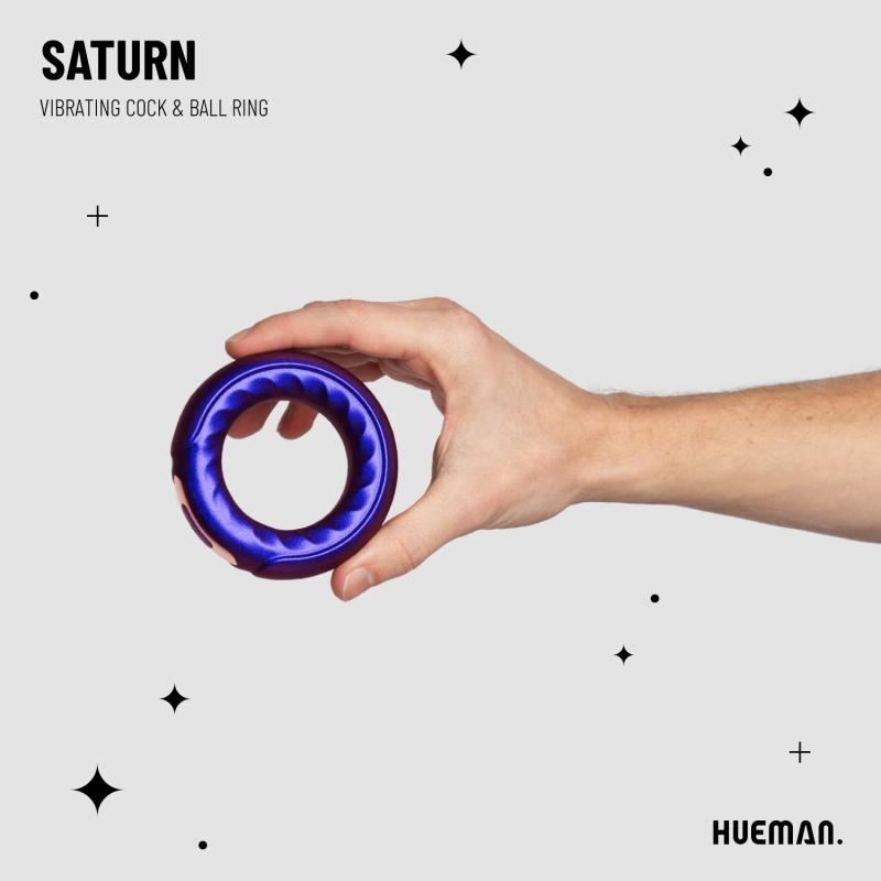 Hueman »Saturn« Penisring mit Vibration