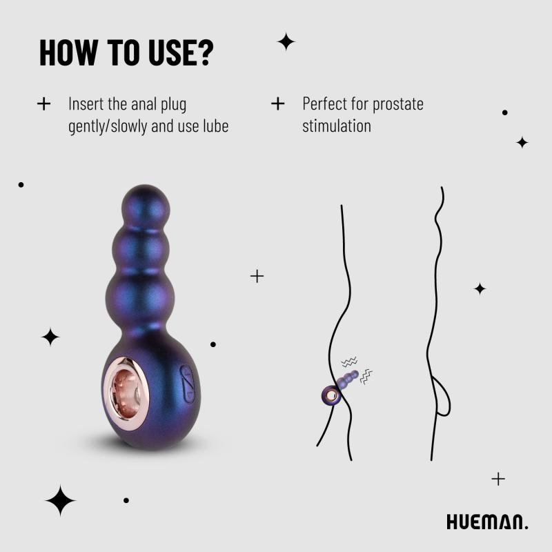Hueman »Outer Space« Analplug mit Vibration