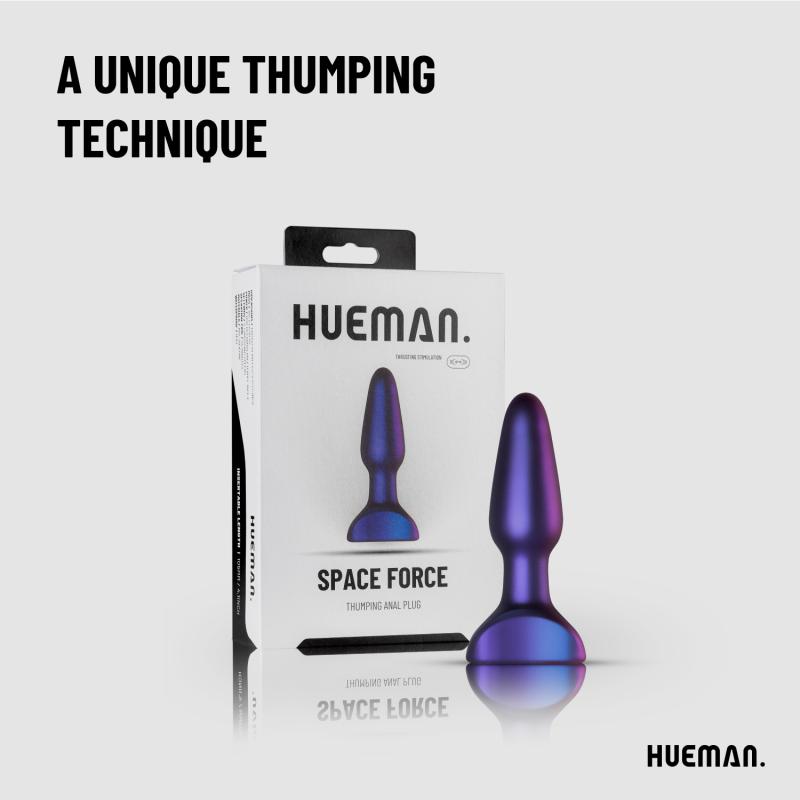Hueman »Space Force« Analplug mit Stoßfunktion