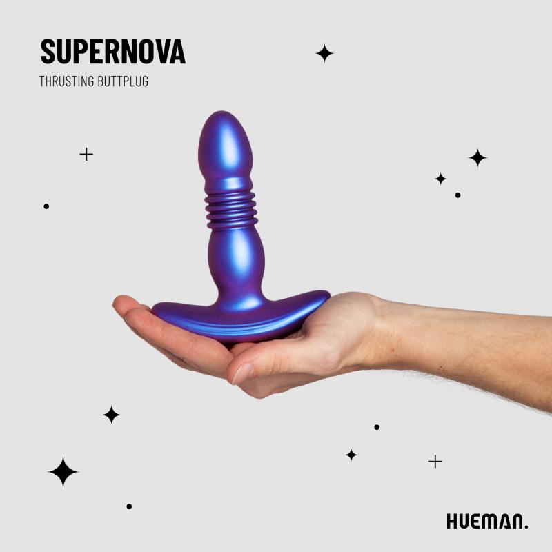 Hueman »Supernova« Analplug mit Stoßfunktion