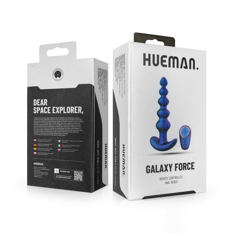 Hueman - Galaxy Force Vibrierender Butt Plug mit Fernsteuerung