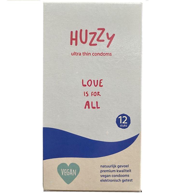 Huzzy 12er Pack vegane Ultra-Dünne Kondome
