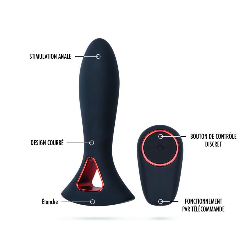 Lieberté »Charlie« Analplug mit Vibration & Fernbedienung