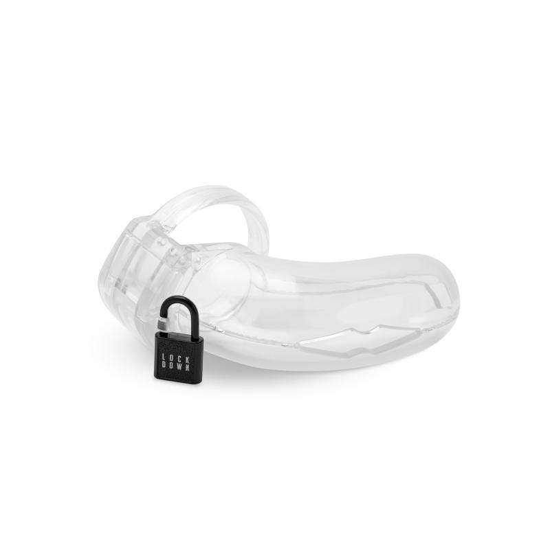 Lockdown Keuschheitskäfig Transparent - Groß