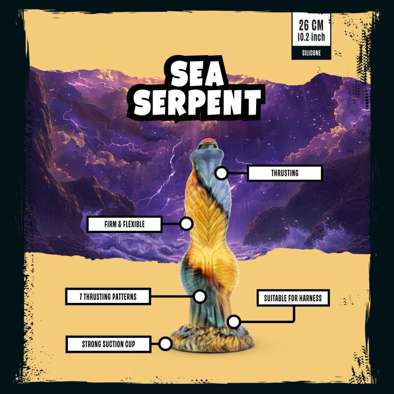 Mythical Mates - Sea Serpent Dildo mit Stoßfunktion