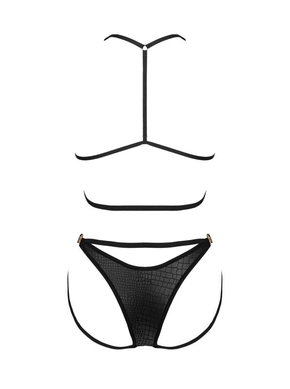 Cobra Nive Dessous-Set - Schwarz