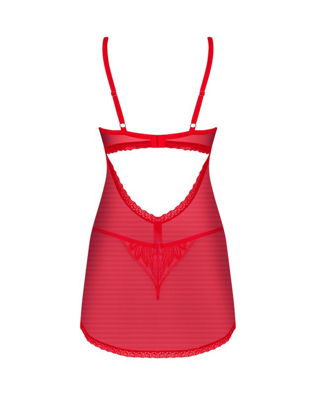 Obsessive - Chilisa Babydoll und String - Rot