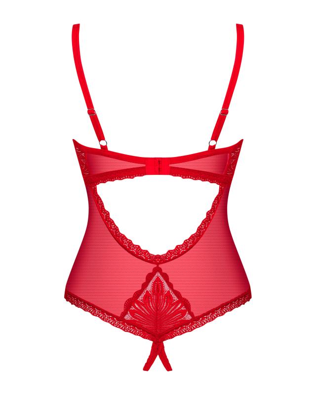 Obsessive - Chilisa Schrittoffener Teddy - Rot