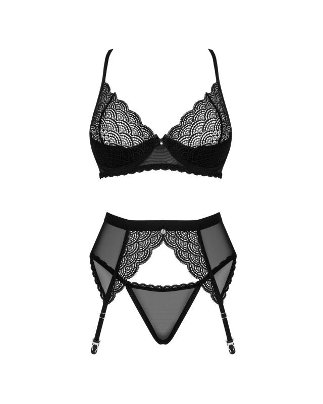 Obsessive - Chemeris Dreiteiliges Set - Schwarz