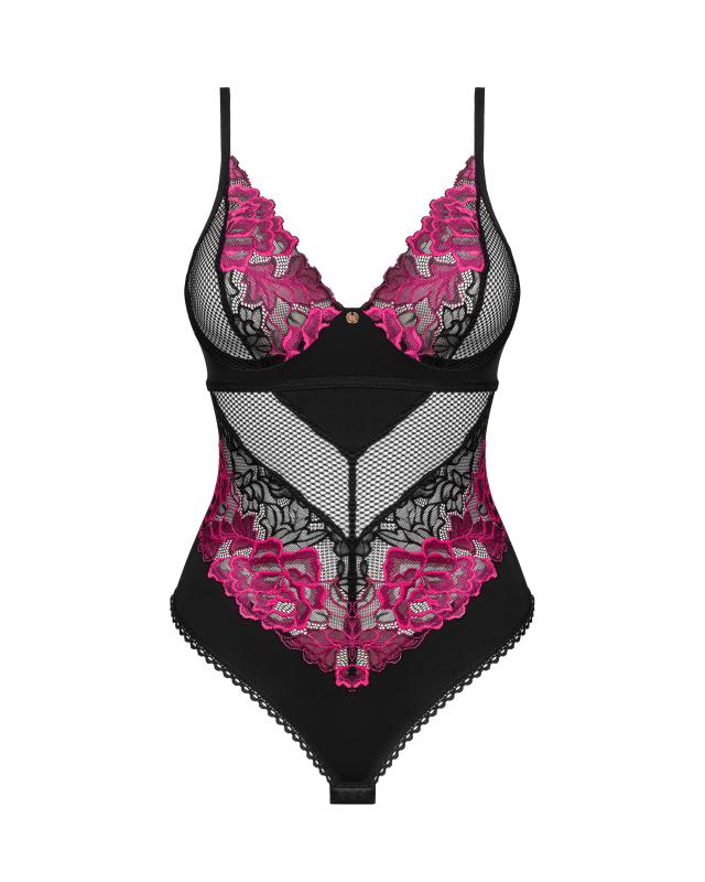 Obsessive - Rosenty Teddy - Schwarz/Lila