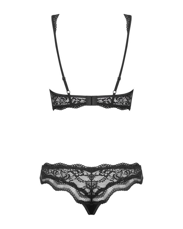 Obsessive BH & String aus Spitze Schwarz