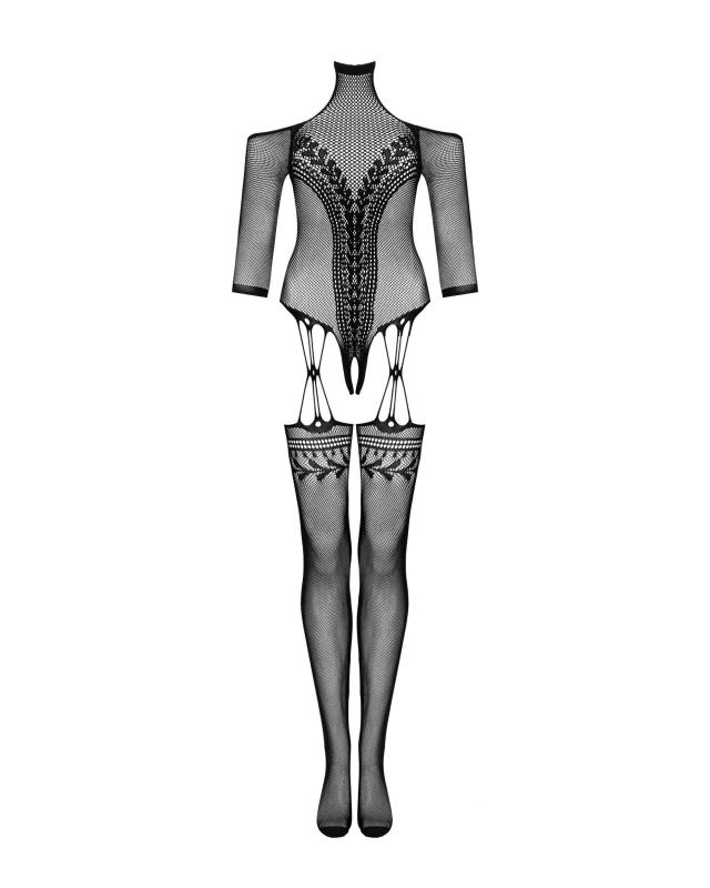 Netz-Body - Schwarz