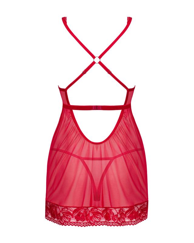 Sexy Babydoll und String - Rot
