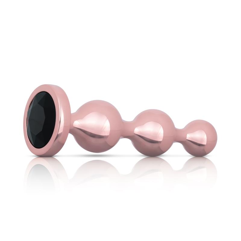 Rosy Gold - Metall-Buttplug-Set 3 Teile - Roségold