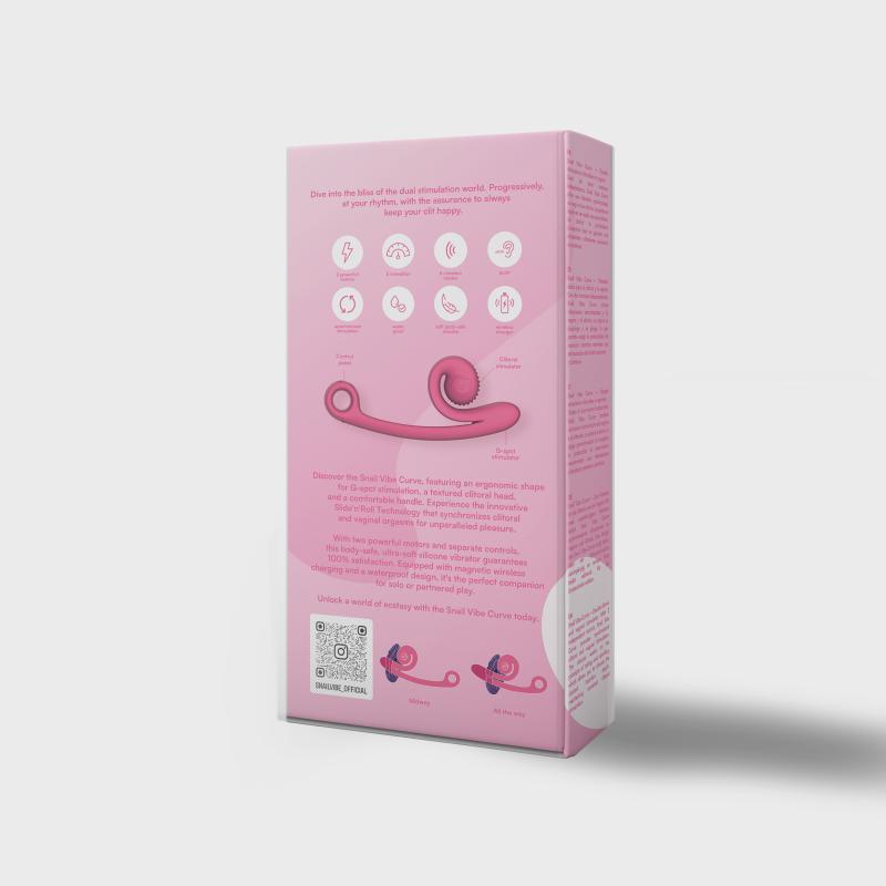 Snail Vibe Curve Duo Vibrator - Rosa