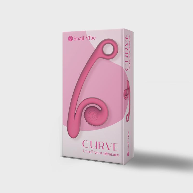 Snail Vibe Curve Duo Vibrator - Rosa