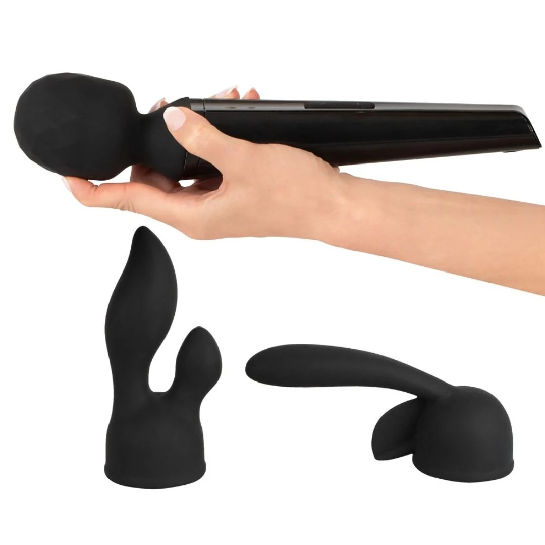 Massagestab „Wand Vibrator“ mit 2 Aufsätzen