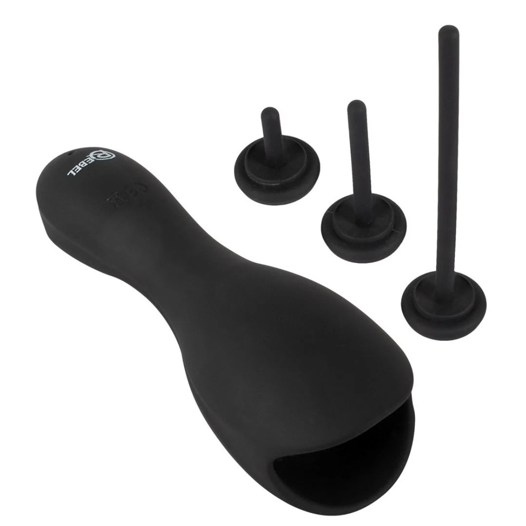Eichelvibrator „Glans Masturbator with 3 Dilators“