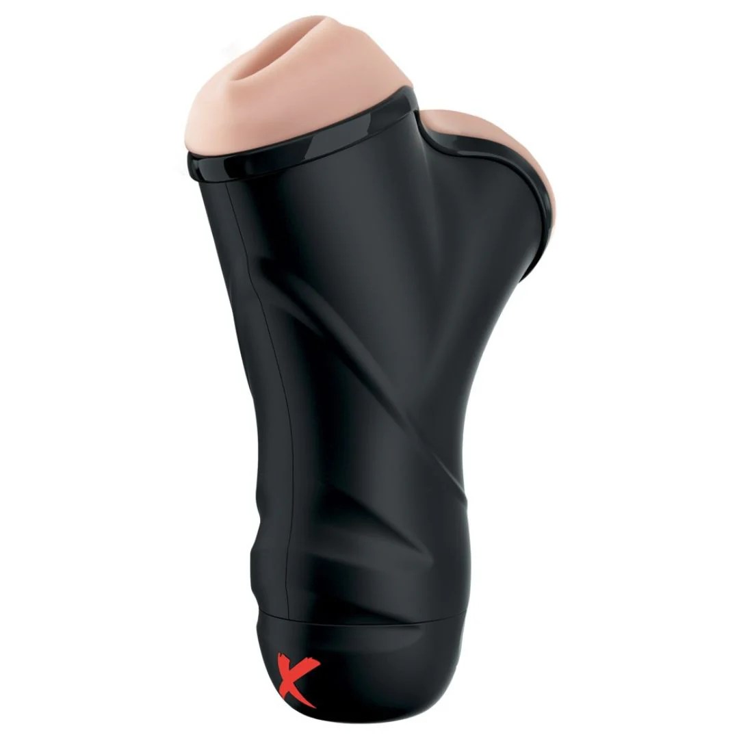 Masturbator „Double Penetration Vibrating Stroker“ mit 2 Öffnungen