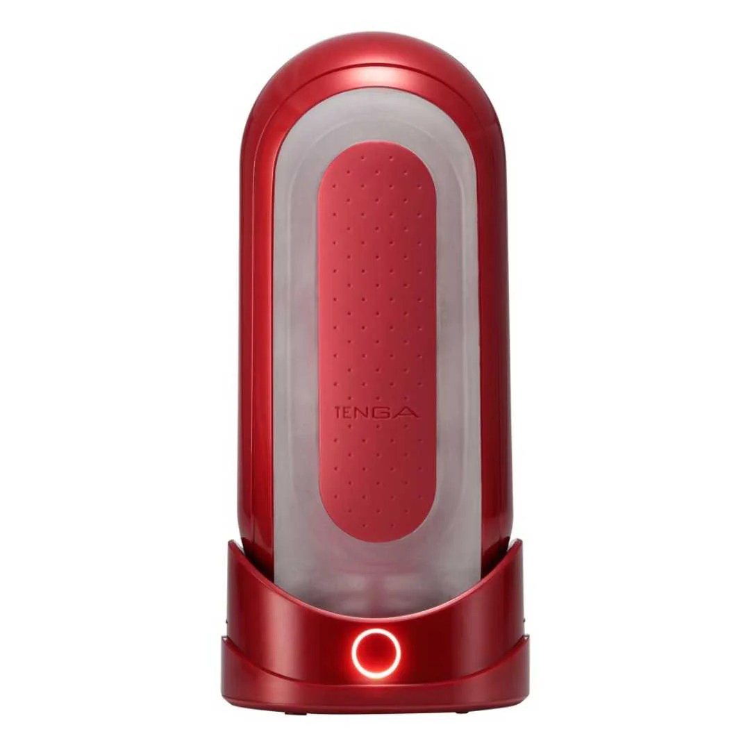 Masturbator „Flip 0 (Zero) Red Warmer Package“ plus Heizstab