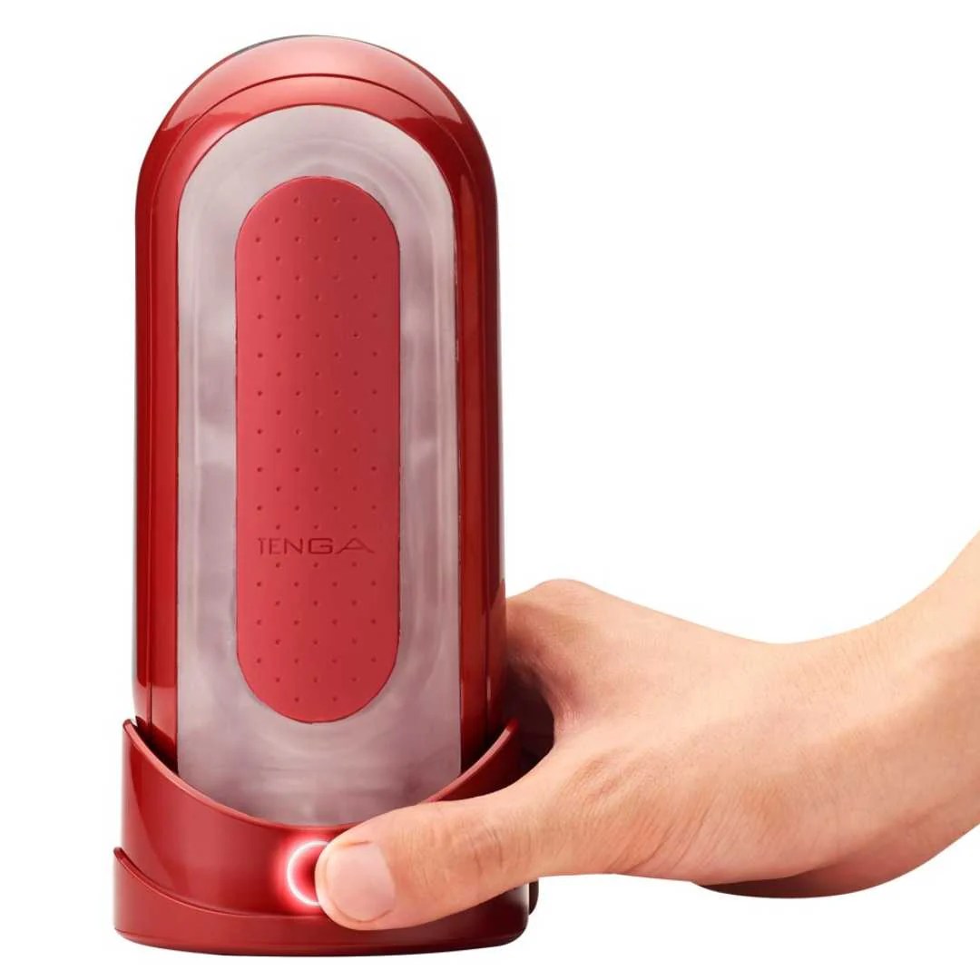 Masturbator „Flip 0 (Zero) Red Warmer Package“ plus Heizstab