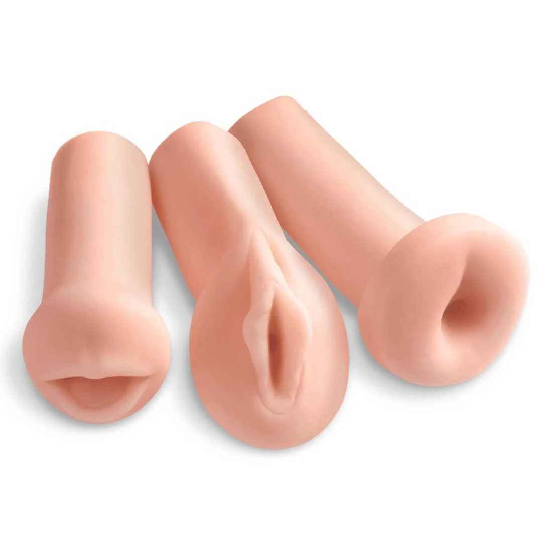 Masturbatoren-Set „All 3 Holes“, 3-teilig
