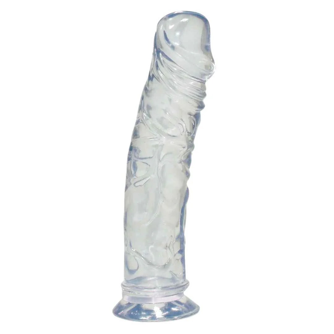 Naturdildo "Crystal Clear Medium Dong"