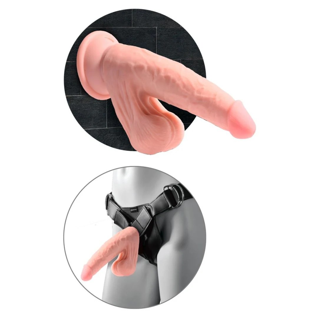 Dildo „Triple Density Cock with Swinging Balls“
