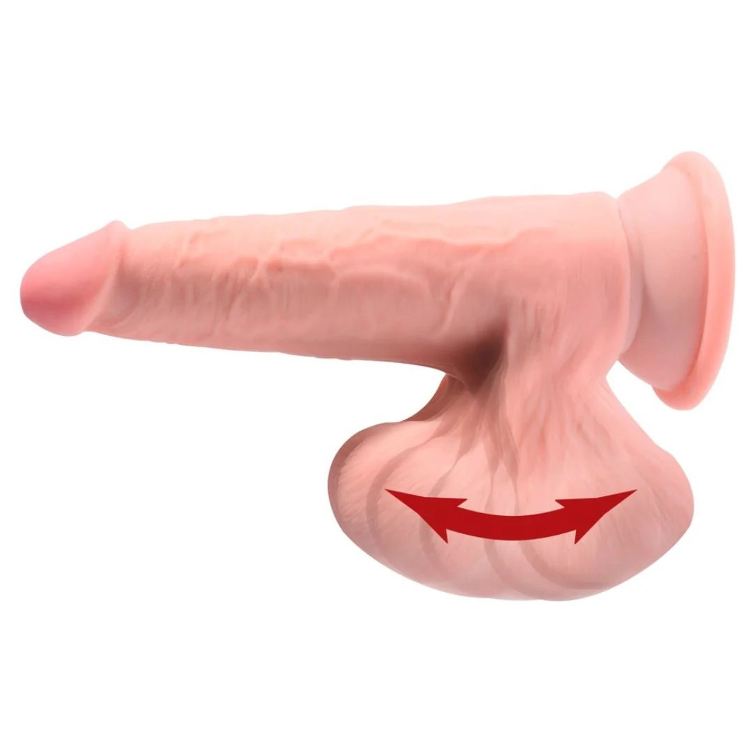Dildo „Triple Density Cock with Swinging Balls“