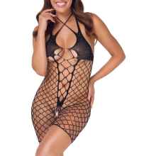 Netz Body Ouvert mit Strasssteinen Netz Body Ouvert mit Strasssteinen