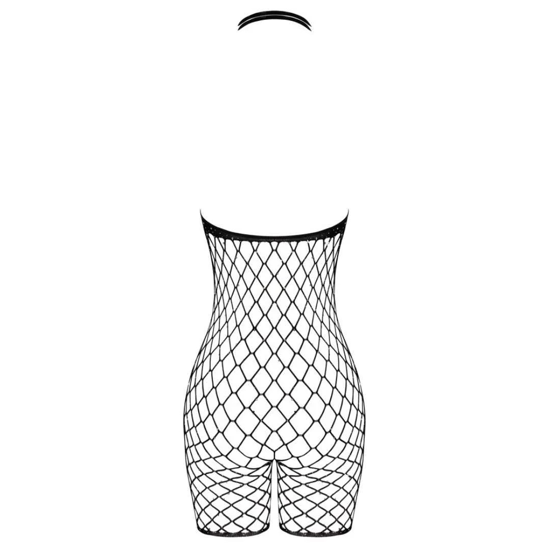 Netz Body Ouvert mit Strasssteinen