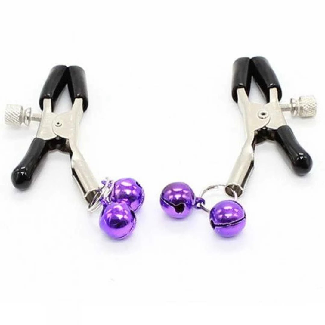 Nippelklemmen mit farbigen Glöckchen