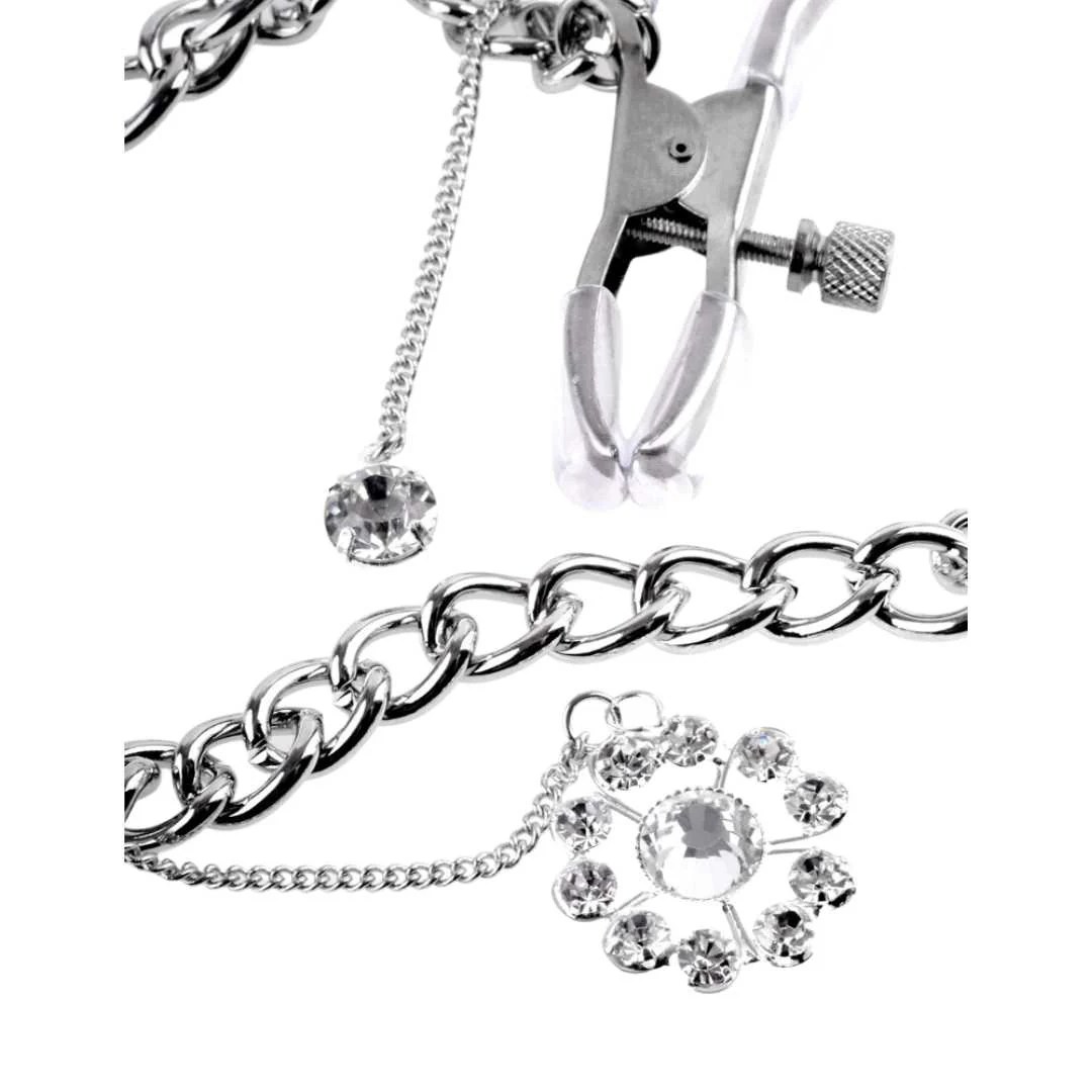 Nippelklammern „Crystal Nipple Clamps“