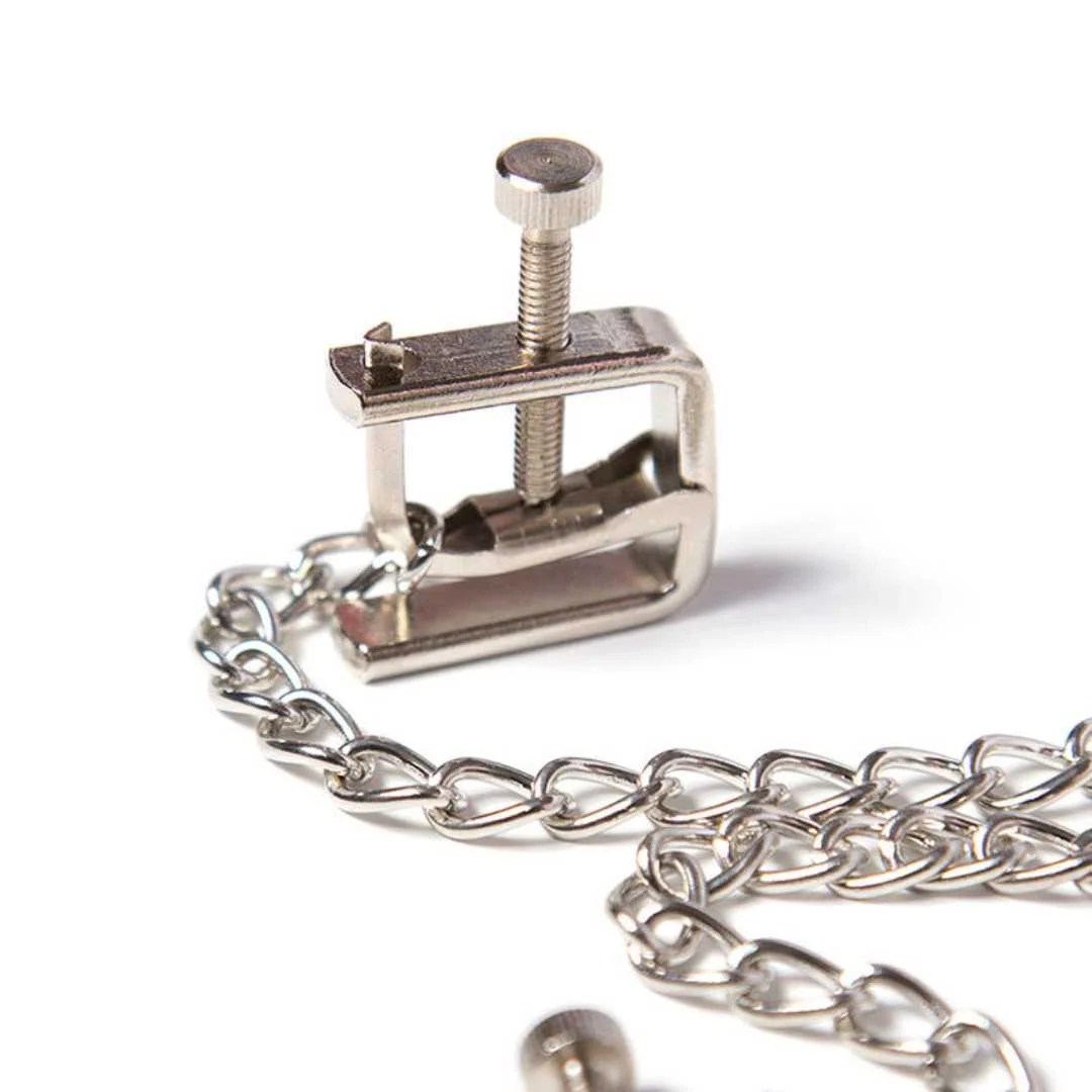 Metall Schraubnippelklemmen mit Kette