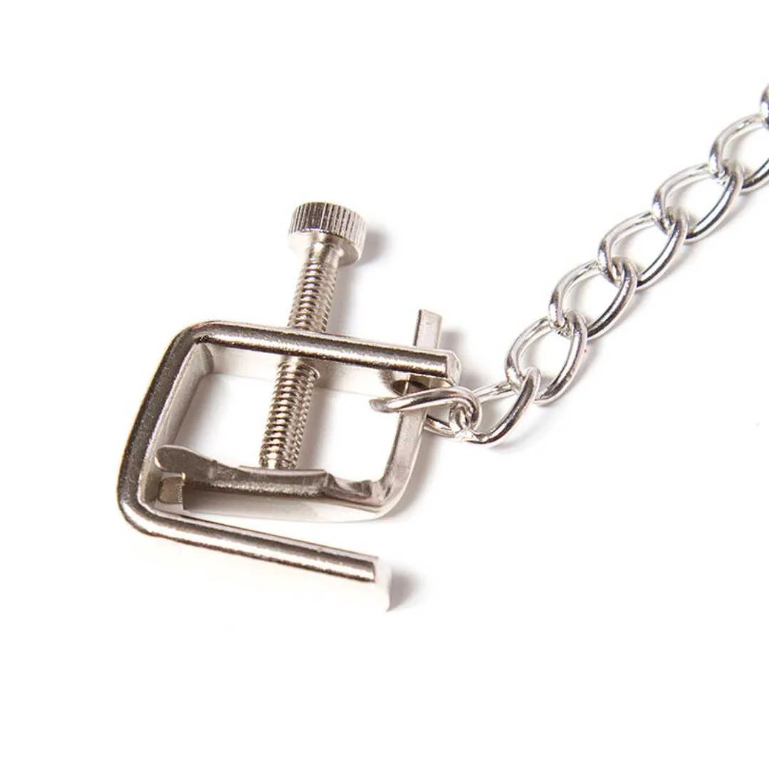 Metall Schraubnippelklemmen mit Kette