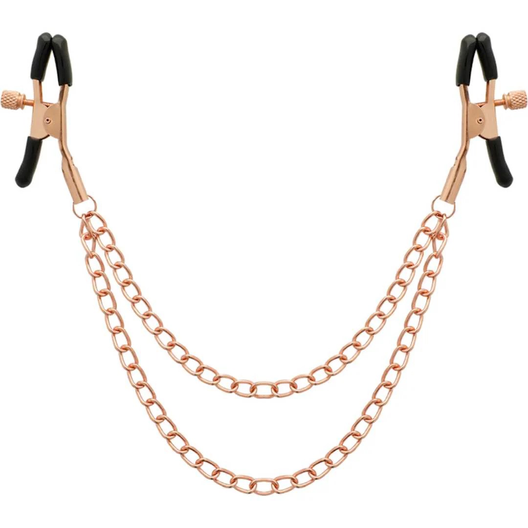 Premium Rosé-Gold Nippelklemmen
