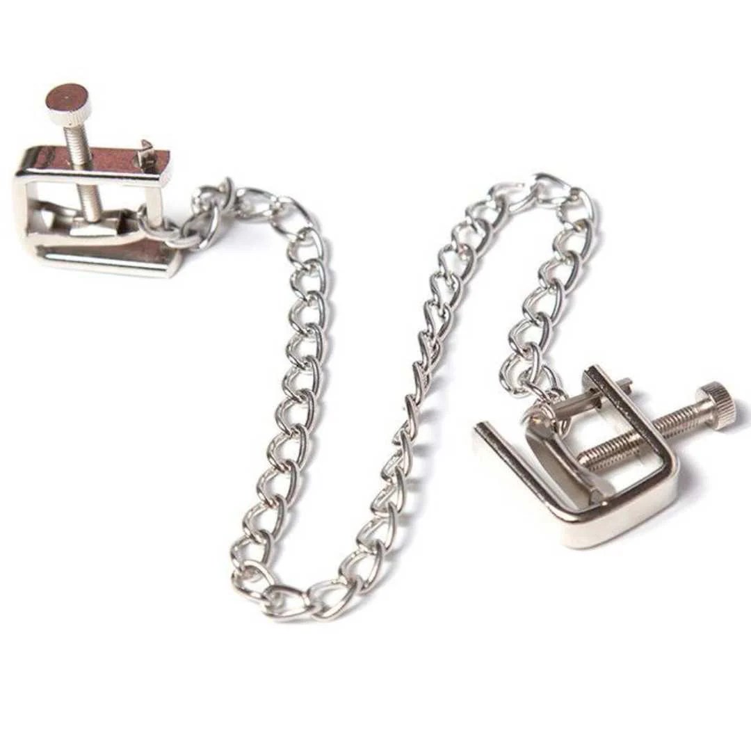 Metall Schraubnippelklemmen mit Kette