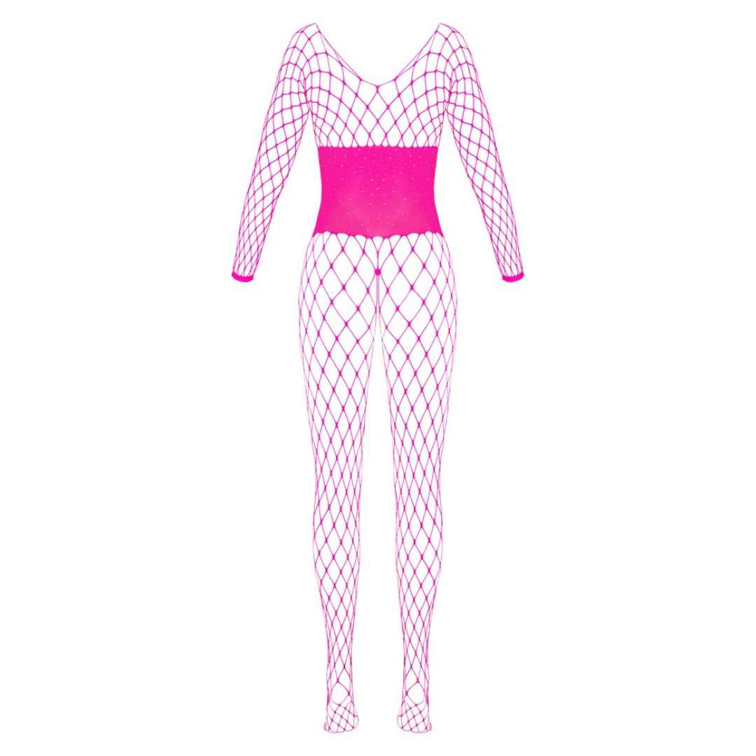 Ouvert Catsuit mit Taillenmieder-Optik