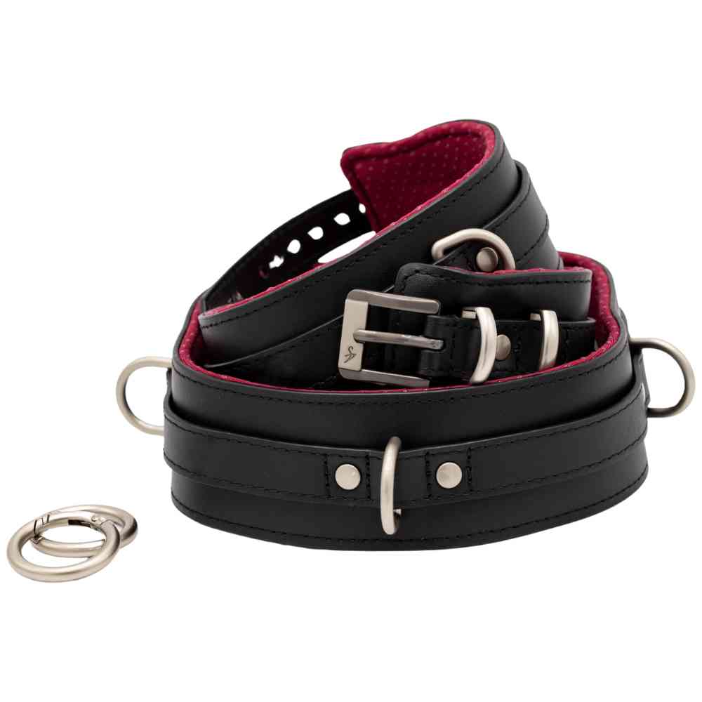 Oberschenkelfesseln "Black Berry"