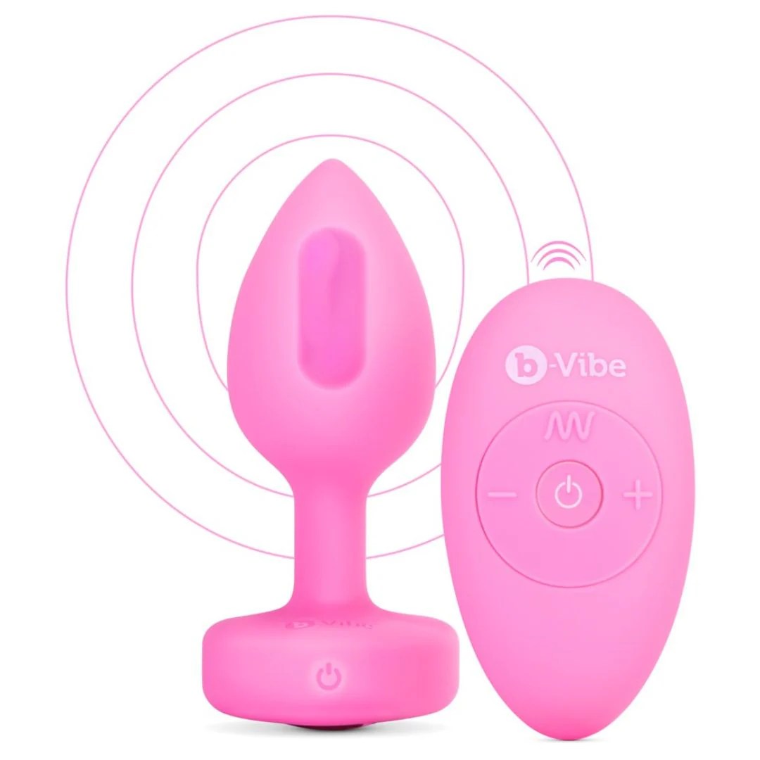 Analvibrator „vibrating heart“ mit Herz-Stopper und Fernbedienung