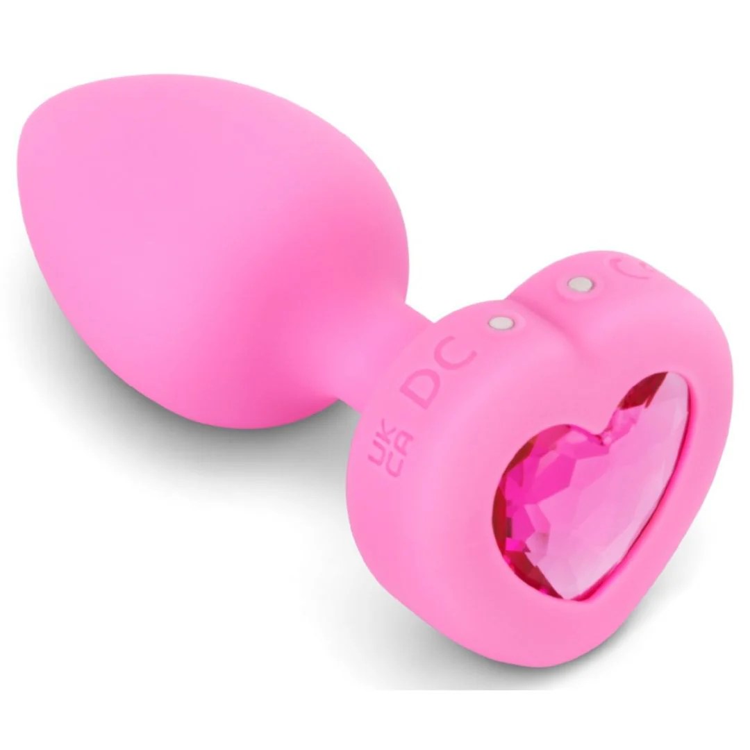Analvibrator „vibrating heart“ mit Herz-Stopper und Fernbedienung