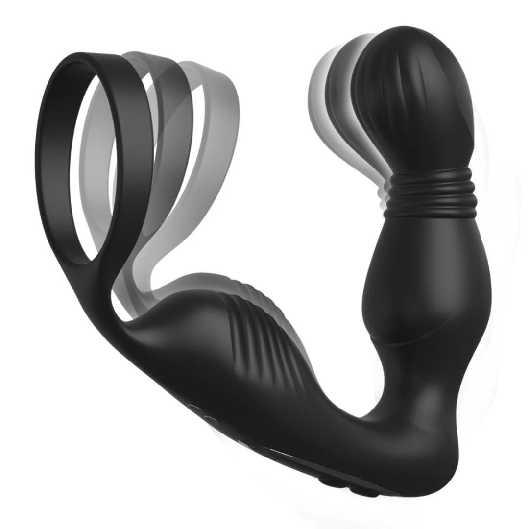 Analvibrator „Ass-Gasm Pro P-Spot Milker“ mit Penisring