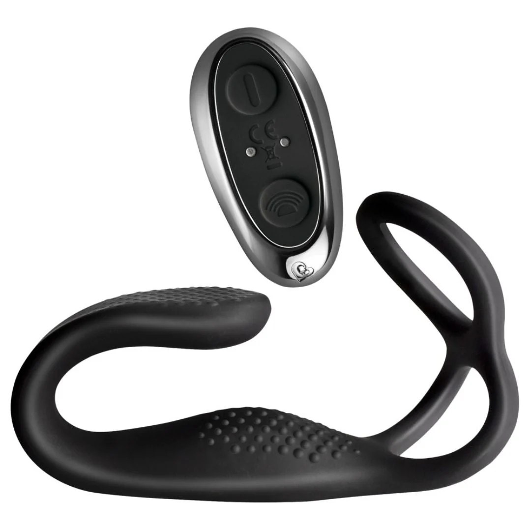 Analvibrator "The Vibe" mit Penis-/ Hodenring und Fernbedienung