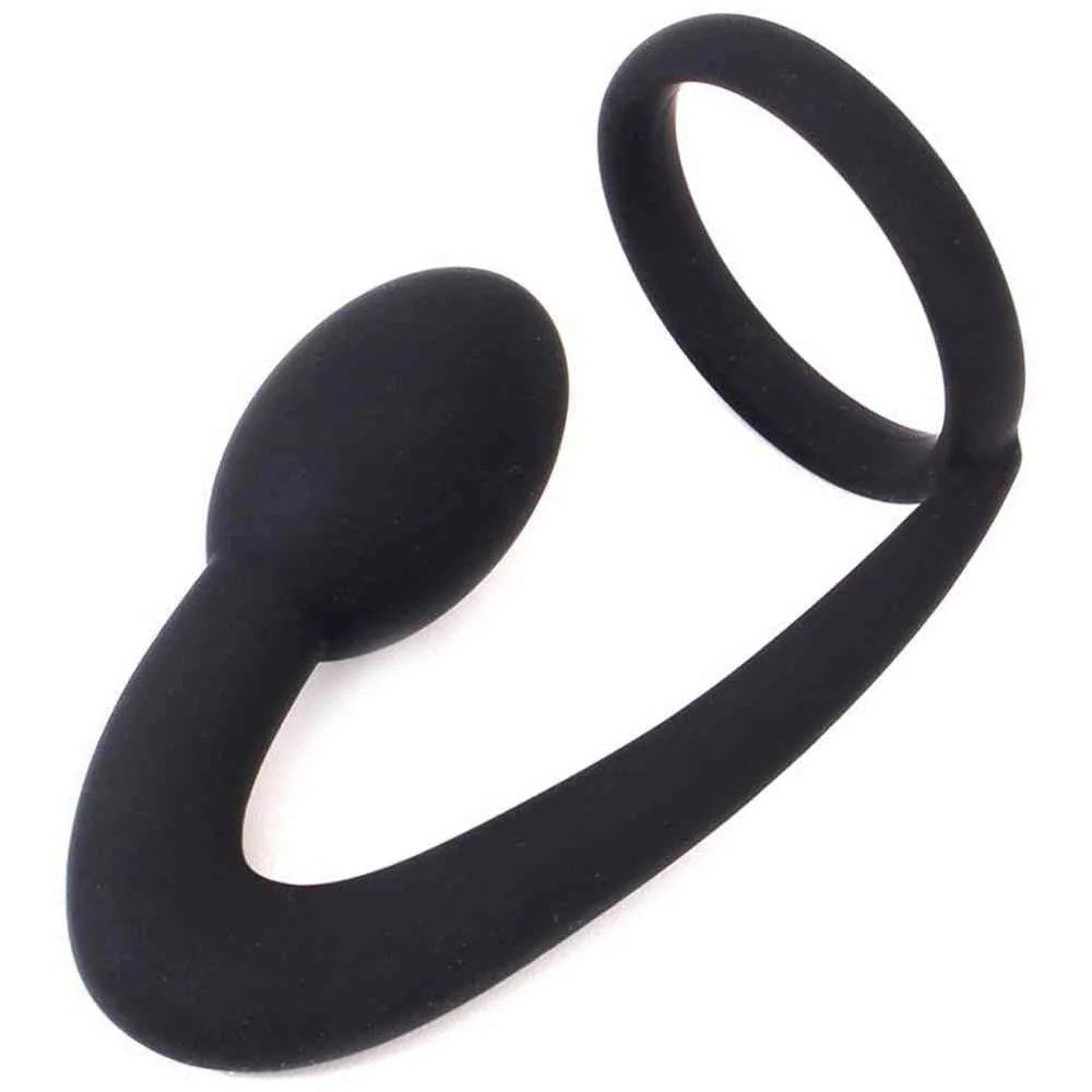 Analplug mit Penisring 