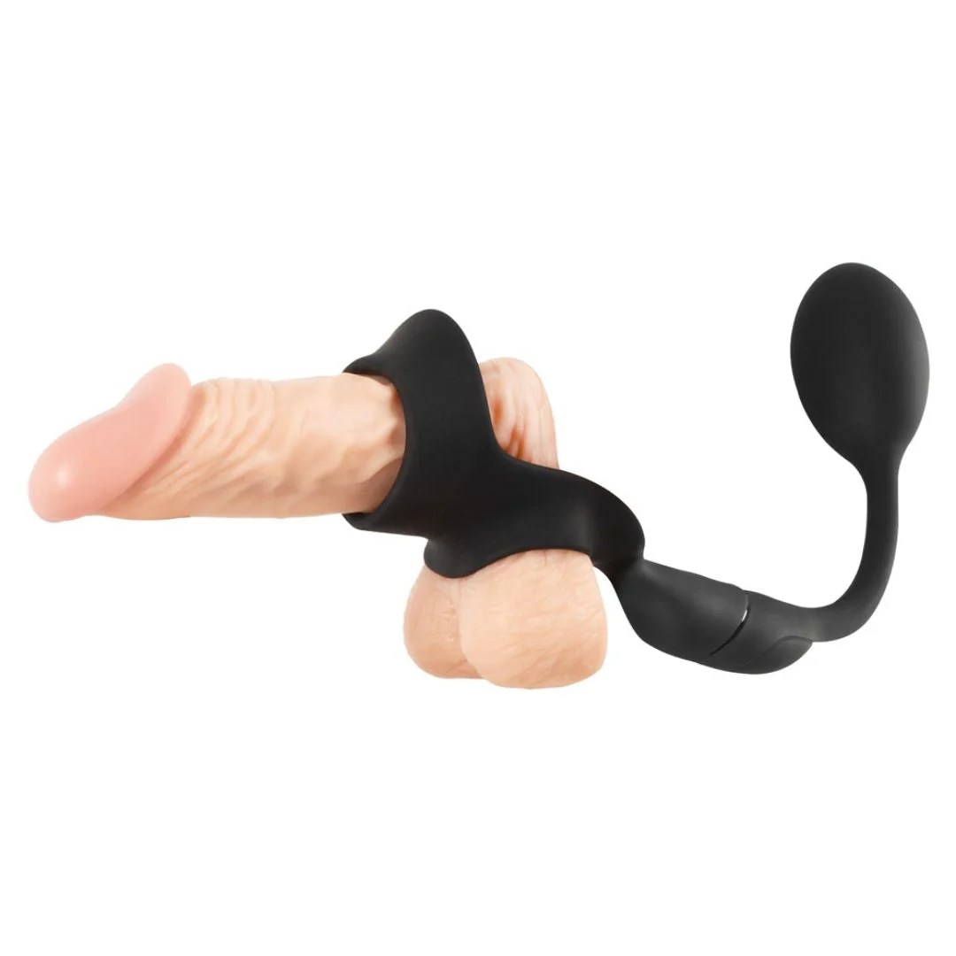 Analplug mit Hoden-/Penisring